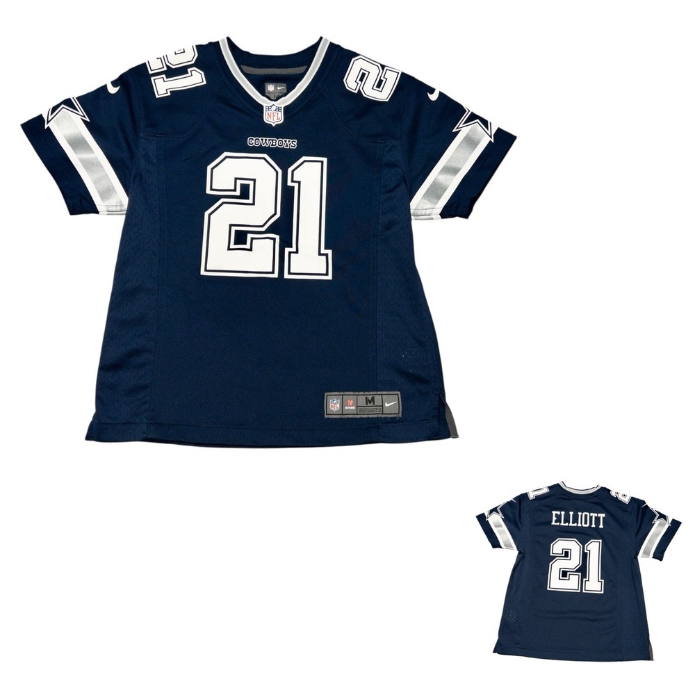Nike On Field Dallas Cowboys Ezekiel Elliott‎ Football Jersey Youth Medium NFL